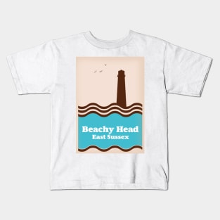 Beachy head East Sussex travel poster Kids T-Shirt